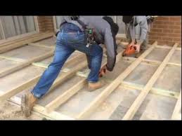 Check out our post on diy concrete patio cover up ideas, and then jump on over and check out our post. How To Build A Decking Sub Floor Over A Concrete Slab Www Nonaildecking Com Concrete Paving Deck Over Concrete Deck Flooring