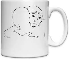 Feels Bad Man Sad Wojak Meme Plush Toy White Ceramic Mug White One Size :  Amazon.nl: Home & Kitchen