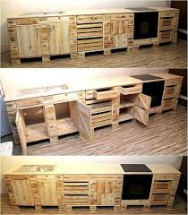 Reused Pallet Kictchen Cabinets Pallet Kitchen Cabinets Pallet Kitchen Diy Pallet Furniture