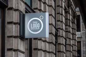 Free Outdoor Advertising Shop Sign Logo Mockup Psd Logo Mockup Sign Mockup Outdoor Advertising
