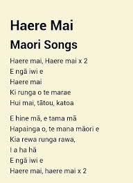 Haere Mai Maori Song Lyrics Maori Songs Maori Words Te Reo Maori Resources Teaching
