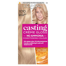 But they are in fact very different, and the effects they have on your hair are also distinct. L Oreal Paris Casting Creme Gloss Semi Permanent Hair Dye Iced Light Blonde 1010 Sainsbury S