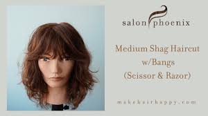 Shag haircut is a thing now! Medium Shag Haircut With Bangs Razor And Scissor Youtube