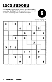 The hints are puzzle grids that contain numbers showing the order in which the squares were solved by my computer. Sudoku Plus Puzzle Book Volume 339 Kappa Books Publishers 9781559930772 Amazon Com Books