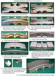 Basteln mit schließlich kosten die vorlagen in der regel nichts! Instruction Stone Bridge 2 Karton Basteln Modelleisenbahn H0 Modelleisenbahn