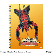 Deadpool Hanging From Harness Notebook Zazzle Com Deadpool College Rule The Incredibles
