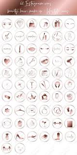 Instagram Story Highlight Icons Beauty Makeup Rose Gold Etsy Instagram Highlight Icons Beauty Icons Beauty Bar