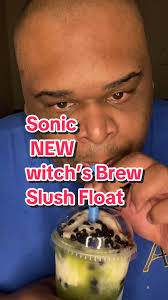 @SONIC Drive-In NEW Witch’s Brew Slush Float. A Halloween inspired green  apple slush loaded with salted caramel bubbles, topped with creamy soft  serve, and more caramel bubbles. I #sonic #sonicdrivein ...