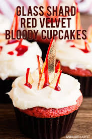 I find that cake flour is best. Edible Bloody Broken Glass Red Velvet Cupcakes Ashlee Marie Real Fun With Real Food