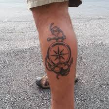 Trendy ideas for tattoo compass small ship wheel flower tattoo designs, . Compass With Anchor Tattoo By Festerbzombie On Deviantart
