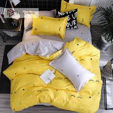 I washed these navy sheets on a low wash with the rest of my bedding. Liv Esthete 2019 Eyelash Yellow Bedding Set Duvet Cover Single Double Queen King Bed Linen Flat Sheet Pillowcase For Adult Buy At The Price Of 14 26 In Aliexpress Com Imall Com