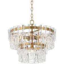 Crystal lighting, with its timeless beauty, will add glamour and style to any room. Vienna Full Spectrum Burnished Brass Crystal Chandelier 18 3 4 Wide Modern Tiered 6 Light Fixture Dining Room House Foyer Kitchen Target