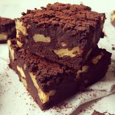 Brownies Cacao Noix Aux Haricots Blancs Bowl Spoon Haricots Blancs Alimentation Brownies Cacao