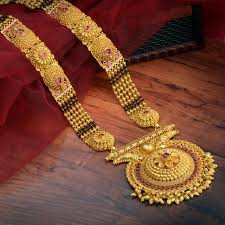 Waman Hari Pethe Sons Gold Mangalsutra Designs Gold Jewellery Design Necklaces Gold Necklace Designs