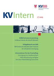 Das rezept ist korrekt ausgefüllt und es besteht definitiv der behandlungsbedarf. Kv Intern 07 2015 By Kassenarztliche Vereinigung Brandenburg Issuu