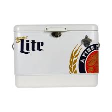 Don't share w/ under 21. Koolatron Miller Lite 85 Can Stainless Steel Ice Chest With Bottle Opener 54 Qt 51 Lt In The Ice Buckets Department At Lowes Com