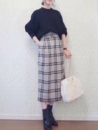 mayuko lowrys farmのスカートを使ったコーディネート wear gaya model pakaian gaya busana gaya model pakaian korea