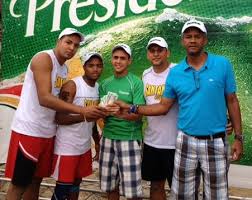 Santana auto y Ricardo Arias se coronan campeones voleibol playero 2013
