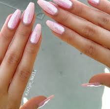#long nails #manicure #dope nails #dope #cute nails #mani #nail blog #nails #pink nails #rose pink #glitter #sparkles #sparkly nails #coffins #coffin nails #@nailsbyraniak. Cute Coffin Acrylic Nails New Expression Nails