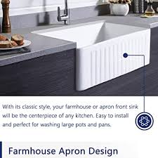 It is critical to note that this porcelain sink care trick is only safe to use on white porcelain. Buy Deervalley Dv 1k026 White 30 Inch Farmhouse Kitchen Sink Ceramic Porcelain Fireclay Deep Single Bowl Farm Kitchen Sinks Online In Senegal B08m6gcpm1