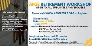 Postal Retirement Seminar - Brentwood - 06/14/26