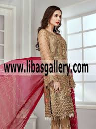 Latest Grand Party Dress Shop Libas Gallery Chiffon Jazmin Collection 2018 Shop Online Party Party Dress Shopping Bridal Fashion Designers Bridal Dress Design