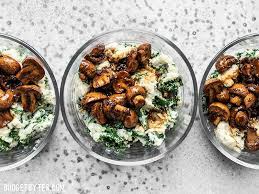 Balsamic Roasted Mushrooms With Kale Mashed Potatoes Budget Bytes Recipe Stuffed Mushrooms Vegetarian Recipes Easy Roasted Mushrooms