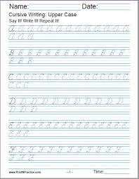 Practice your cursive letter writing skills with our free printable alphabet charts for kids. 50 Cursive Writing Worksheets Alphabet Letters Sentences Advanced