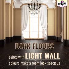 Light Colours Will Make You Room Look Bigger And Brighter Contrast It With Dark Flooring For A More Spacious Room C Dark Floors Home Decor Tips Floor Lights