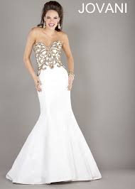 Free Shipping For Jovani 6727 Strapless White Mermaid Prom Dresses Available Now At Rissyroos Com Jovani Evening Dress Prom Dresses Gowns Jovani Dresses