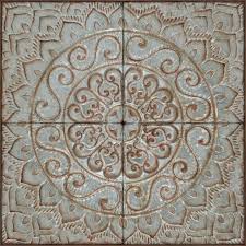 Icon shape natural matt glazed ceramic decor wall tile 300 x. Antique Ceiling Tiles Wall Decor Mediterranean Wall Accents By Gwg Outlet Houzz