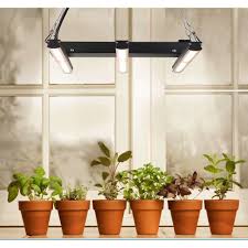 Shop Plug In Linkable Led Indoor Plant Grow Light Full Spectrum Hanging Mount Fixture 3 Pack 36w Overstock 30939420