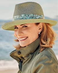 NEW! Eden 🩷✨ Eden is the most glorious mixed green Flexibraid®, in a  reverse trilby style, featuring a stunning Liberty green floral puggaree  band. Internal ComfyFit adjustment and made from our exclusive