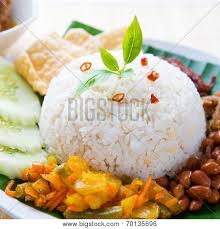 Add the ikan bilis and increase the heat to medium. Nasi Lemak Kukus Image Photo Free Trial Bigstock