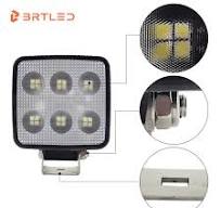 Square 4inch CE Certified Cool White Truck Light System 36W Flood Beam  Light for Tow Car Tractor Trailer Lighting Trucks