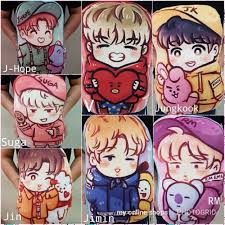 Bantal Boneka Bts Bt21 Kpop Fullbody 3d Shopee Indonesia