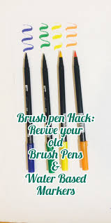 Brush Pen Hacks Revive Your Brush Pens Hand Lettering Tutorial Brush Pen Brush Lettering Practice