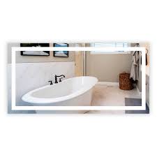 80cm diameter bathroom led mirror illuminated mirror with sensor touch button. Led Front Lighted Bathroom Vanity Mirror 72 Wide X 36 Tall Commercial Grade Rectangular Wall Mounted Walmart Com Walmart Com