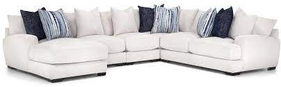 Franklin 903 121 13102 1 122 13102 2 123 13102 3 133 13102 6 5 Pc Sectional White With Left Arm Facing Chaise Furniture Fair North Carolina Sectional Sofas