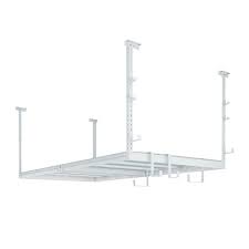 Newage Products Versarac 48 In W X 42 In H X 96 In D Adjustable Ceiling Mounted Storage Rack In Gray 40151 Newage Products Ceiling Storage Rack Ceiling Storage