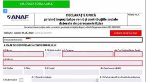 Declaratie unica depunere online anaf. Anaf A Publicat Noua DeclaraÈ›ie UnicÄƒ Pentru 2020 Vezi Cum AratÄƒ Noul Document