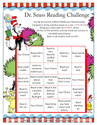 Dr Seuss Reading Challenge Elmendaro Township Library Dr Seuss Classroom Seuss Classroom Dr Seuss Day
