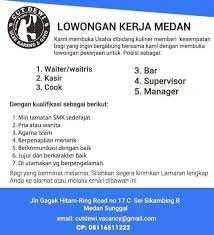 Check spelling or type a new query. Lowongan Kerja Waiters Dan Kasir Di Keude Kupie Cut Dewi Ulee Kareng Gayo Medan Bulan Juni 2019 Loker Paten