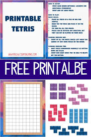 Join 425,000 subscribers and get a daily. Free Tetris Printable Game Pieces For Travel Scoring Directions