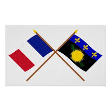The colours used in the flag are blue, yellow, green and countryflags.com offers a large collection of images of the guadeloupe flag. Crossed Flags Of France And Guadeloupe Poster Zazzle Com France Flag Cross Flag Flag