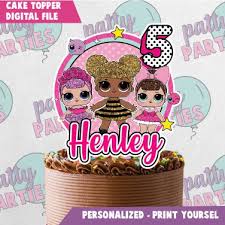 Shop party decorations at partyrama. Lol Surprise Cake Topper