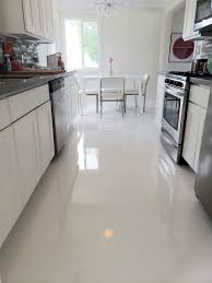 White Epoxy Kitchen Epoxy Floor Flooring Kitchen Flooring