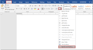 How To Create Border Around Text In Word Document