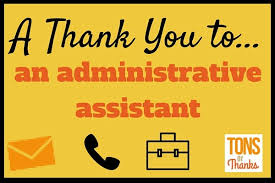 Example thank you notes for an administrative assistant