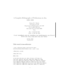 Published by lord leaf on january 10, 2021. A Complete Bibliography Of Publications In Isis 1990 1999 Oark Library